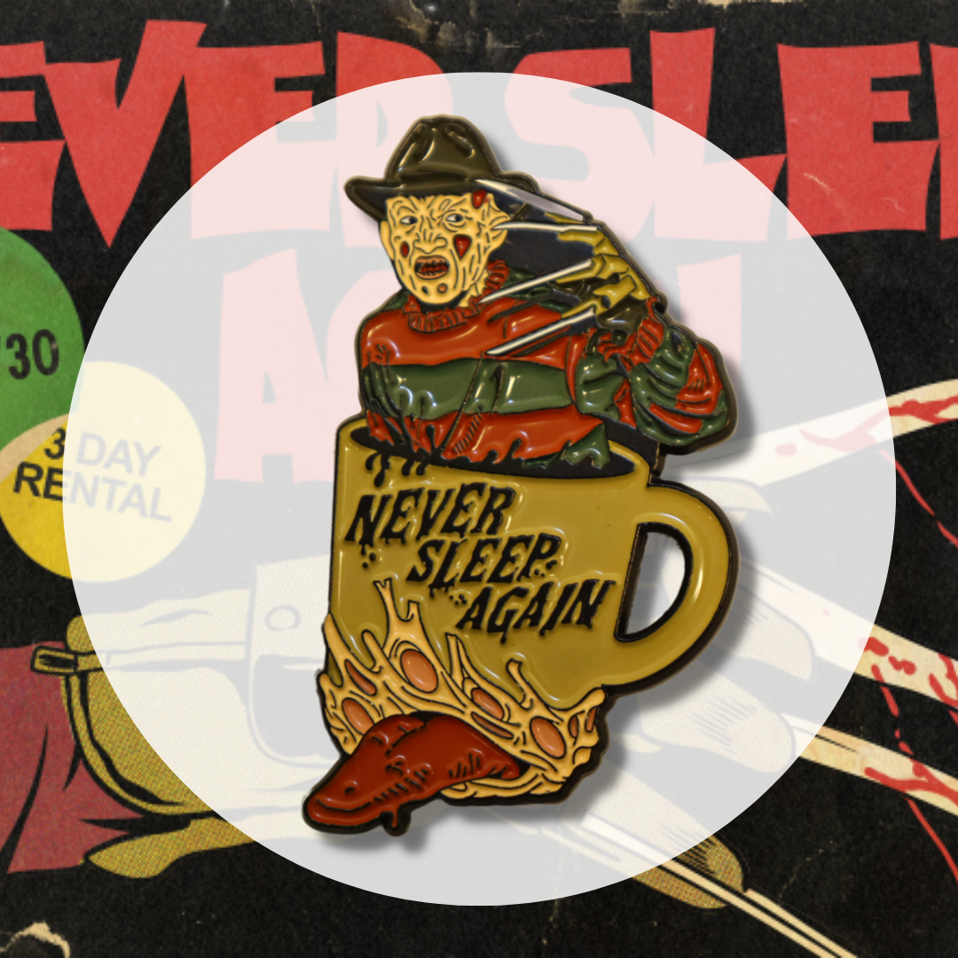 Never Sleep Again Lapel Pin