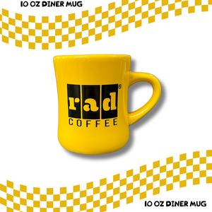 10oz Diner Mug – Yellow Rad Bar Logo