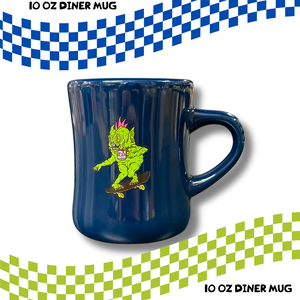 10oz Diner Mug – Monster Mohawk Skate Logo