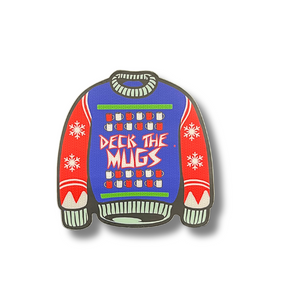 "Deck the Mugs" Punk Sweater Sticker