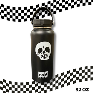 32oz Black Radflask – Skeleton Design