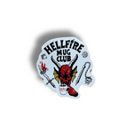 Hellfire Mug Club Sticker – Stranger Things Inspired