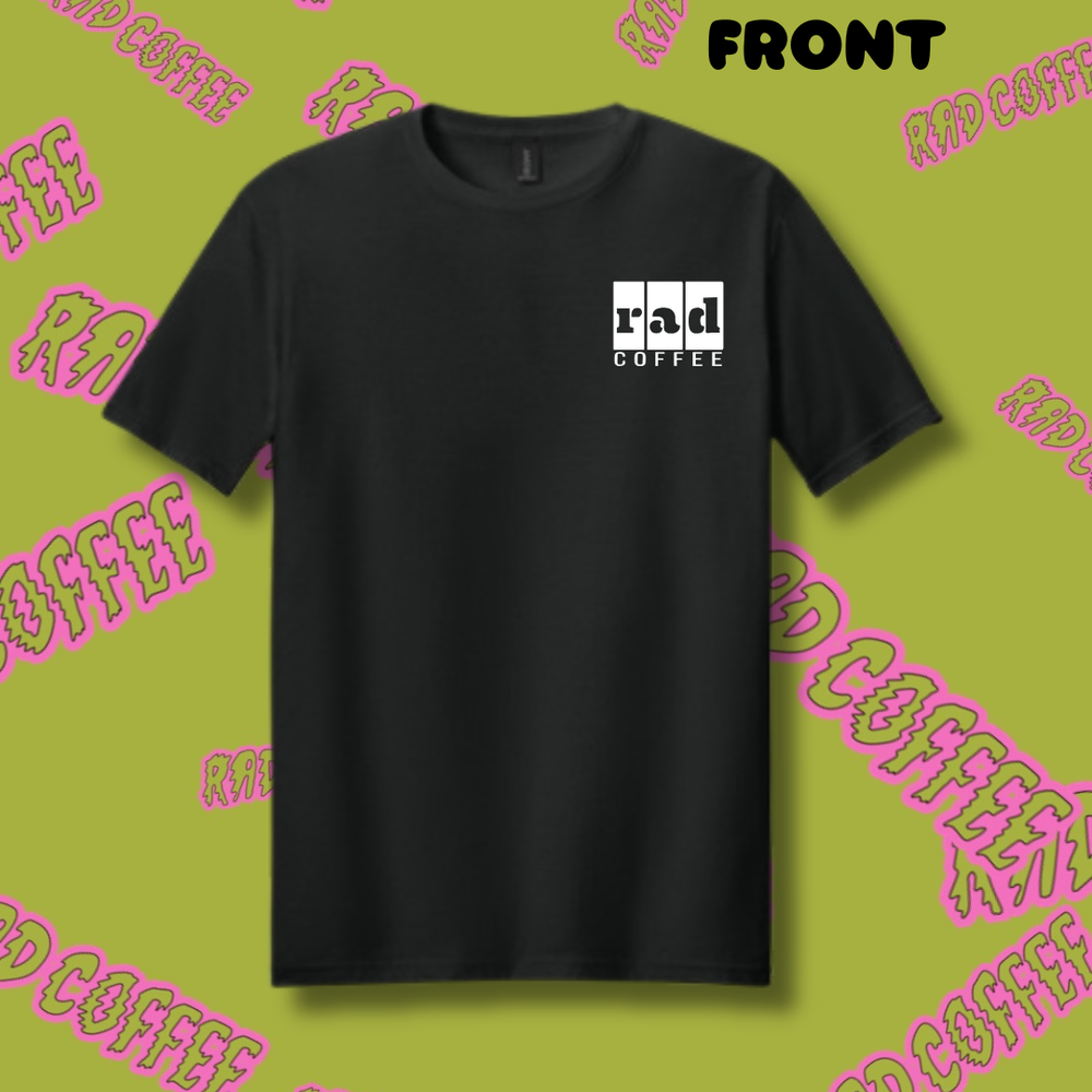 Rad Coffee Lady Bones Tee – 10 Year Anniversary Edition