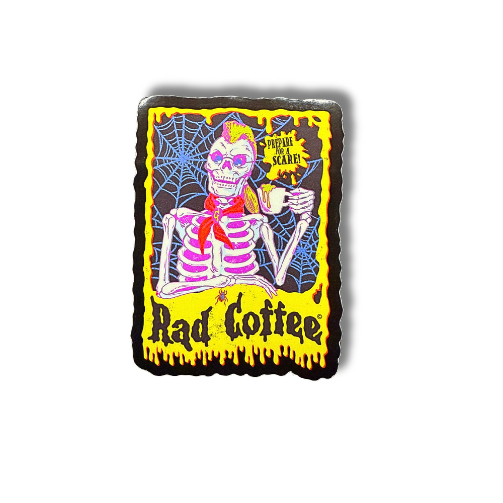 Curly Drinks Coffee Sticker