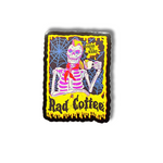 Curly Drinks Coffee Sticker