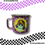 12oz Camper Mug – Lady Bones & Leopard Print