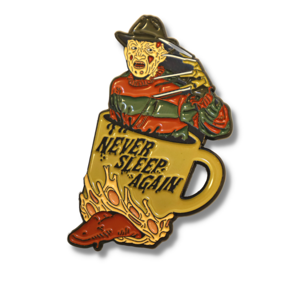 Never Sleep Again Lapel Pin