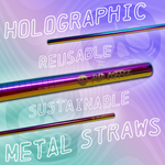 Holographic Metal Straw